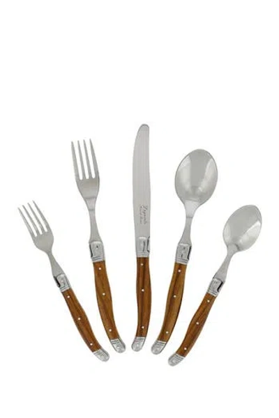 French Home 20-piece Laguiole Flatware Set In Silver