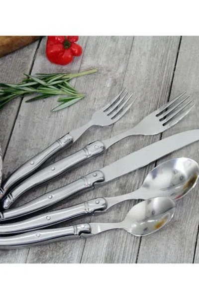 French Home 20-piece Laguiole Flatware Set In Silver