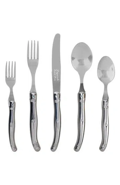 French Home 20-piece Laguiole Flatware Set In Silver