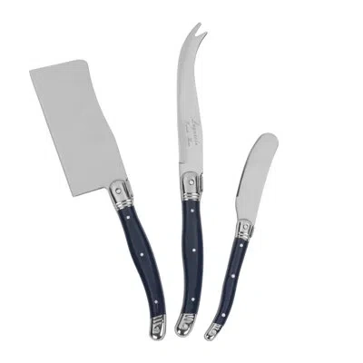 French Home 3 Piece Stainless Steel Cheese Serving Set In Black