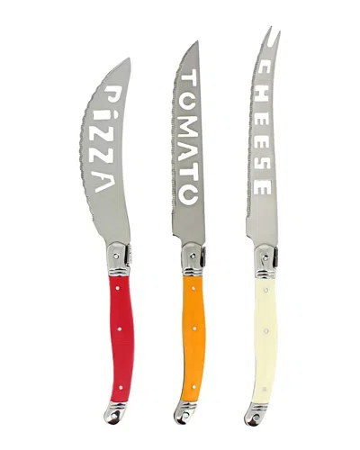 French Home 3pc Laguiole Pizza/tomato/cheese Knife Set In Multi