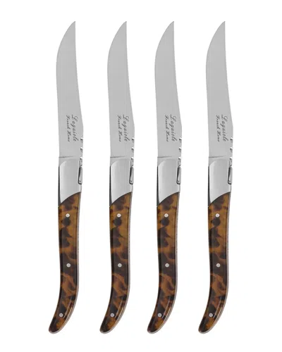 French Home 4pc Laguiole Connoisseur Steak Knife Set