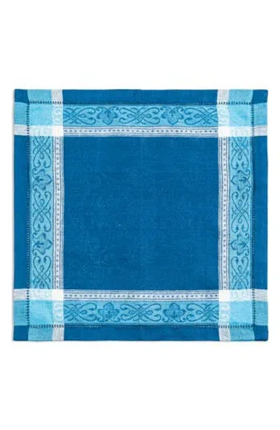 French Home 6-pack Astra Linen Napkins In Shades Of Blue