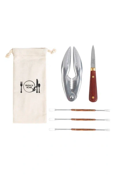 French Home 6-piece Seafood Tool Set In Wood