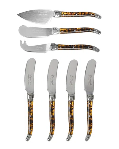 French Home 7pc Laguiole Cheese Knife & Spreaders Set