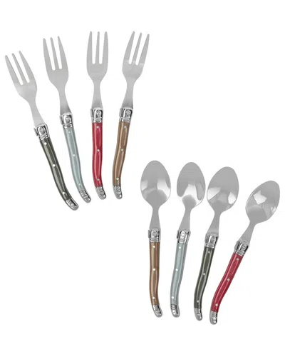French Home 8pc Laguiole Dessert/cocktail Spoon & Fork Set