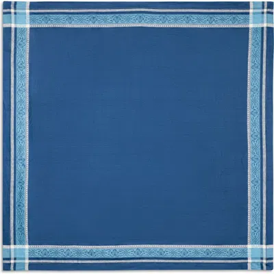 French Home Astra Linen Tablecloth In Shades Of Blue