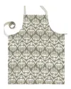 French Home Botanical Apron In Green