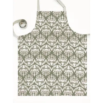 French Home Botanical Apron - Sage