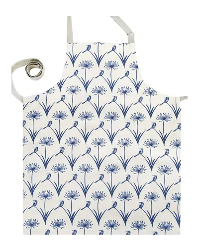 French Home Botanical Sugarbird Apron In White