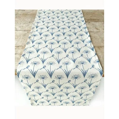 French Home Botanical Sugarbird Runner - Sky