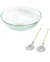 French Home Jubilee 2pc Salad Servers & Bowl Set In Multicolor