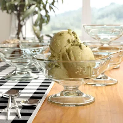 French Home La Rochere Napoleon Bee 6.5 Oz. Ice Cream Dishes Dessert Bowl In Clear