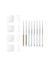 FRENCH HOME LAGUIOLE 16-PIECE STAINLESS STEEL & ACRYLIC CHOPSTICKS SET
