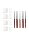 FRENCH HOME LAGUIOLE 16-PIECE STAINLESS STEEL & PAKKAWOOD CHOPSTICKS SET
