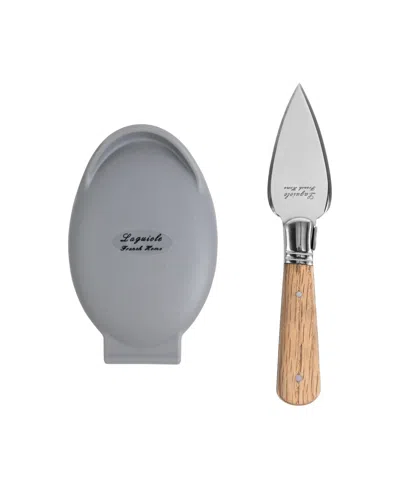 FRENCH HOME LAGUIOLE 2 PIECE OYSTER KNIFE AND SILICONE HOLDER
