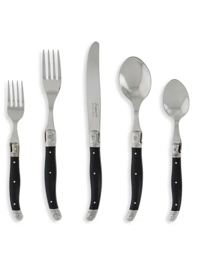French Home Laguiole 20-piece Flatware Set In Black
