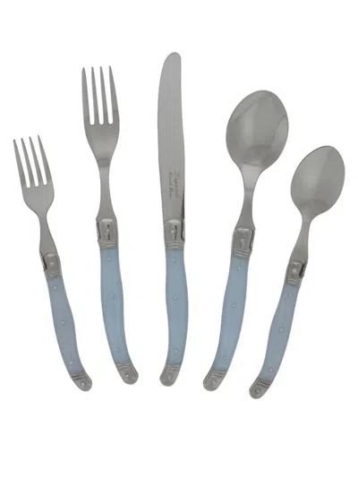French Home Laguiole 20-piece Flatware Set In Blue