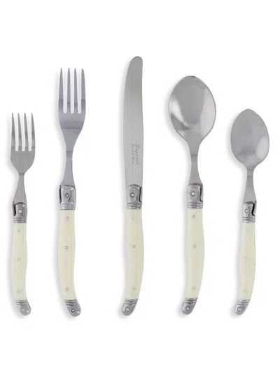 French Home Laguiole 20-piece Flatware Set In Ivory