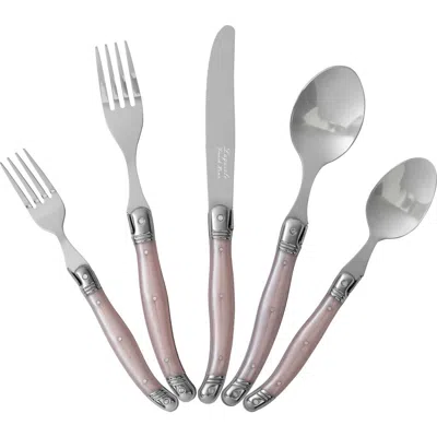 French Home Laguiole 20-piece Flatware Set In Light Pink