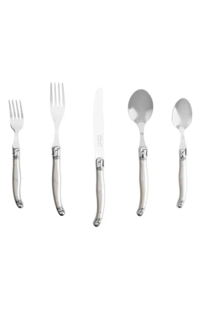 French Home Laguiole 20-piece Flatware Set In Metallic