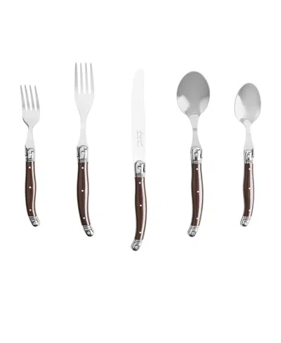 FRENCH HOME LAGUIOLE 20 PIECE STAINLESS STEEL FLATWARE SET, SERVICE FOR 4