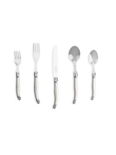 French Home Laguiole Kids' 20-piece Stainless Steel Flatware Set In Pewter