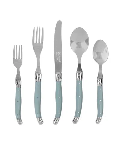 French Home Laguiole 20-piece Flatware Set, Service For 4 In Blue