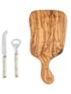 FRENCH HOME LAGUIOLE 3-PIECE SERVING BOARD, BOTTLE OPENER, & CHEESE KNIFE SET
