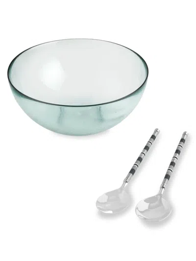 French Home Laguiole 3-piece Serving Bowl & Utensil Set In Multi