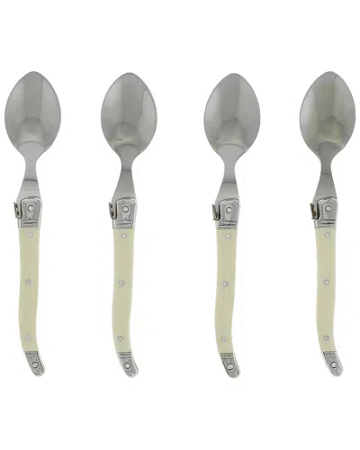 French Home Laguiole 4pc Coffee Spoon Set In Multi
