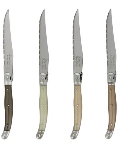 French Home Laguiole 4pc Steak Knives Set In Multi