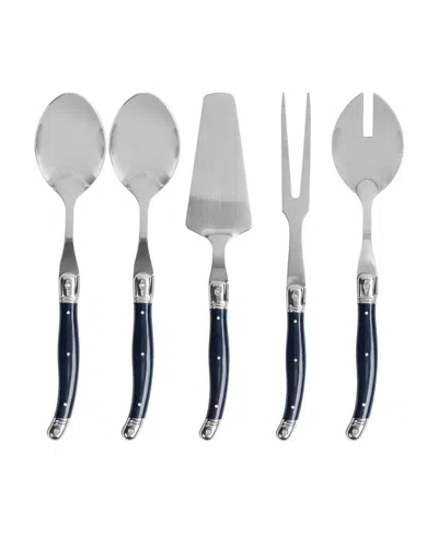 French Home Laguiole 5 Piece Hostess Set In Navy