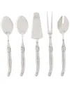 French Home Laguiole 5-piece Serving Set In Silver