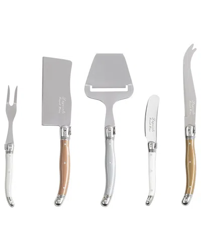 French Home Laguiole 5pc Cheese Knife In Gold
