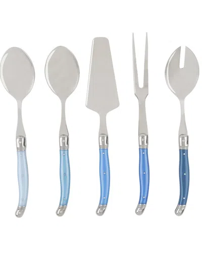 French Home Laguiole 5pc Hostess Set In Blue