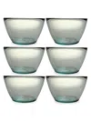 FRENCH HOME LAGUIOLE 6-PIECE RECYCLED GLASS SOUP BOWL SET