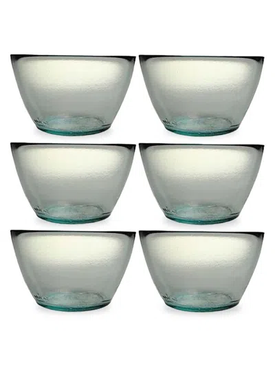 French Home Laguiole Kids' 6-piece Recycled Glass Soup Bowl Set In White