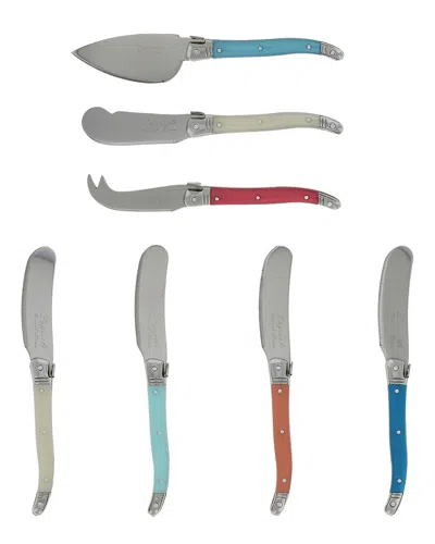 French Home Laguiole 7pc Cheese Knife & Spreader Set