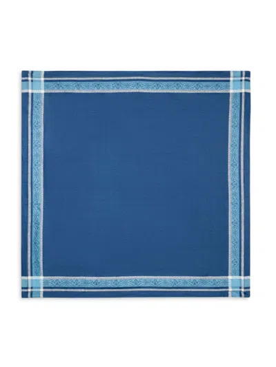 French Home Laguiole Kids' Astra Jacquard Linen Tablecloth In Blue