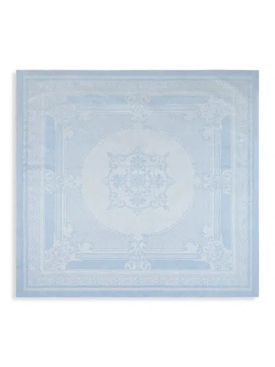 French Home Laguiole Kids' Astra Square Linen Jacquard Tablecloth In Blue