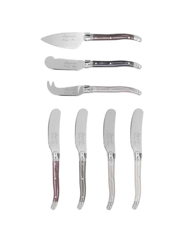 French Home Laguiole Cheese 7-pc. Knife Spreader Set In Multi