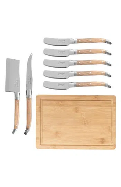 French Home Laguiole Cheese Board & Tools Set In Neutral