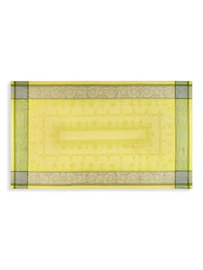 French Home Laguiole Cleopatra Linen Tablecloth In Yellow