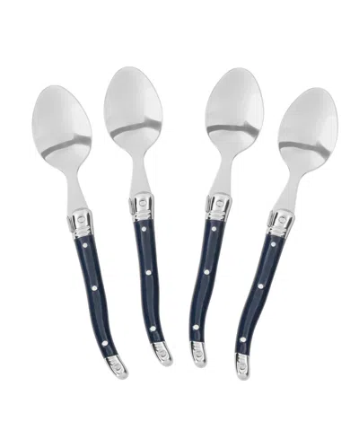 French Home Laguiole Coffee Spoons, Set Of 4 In Blue