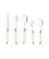 French Home Laguiole Connoisseur 20-piece Flatware Set With Handles In Ivory