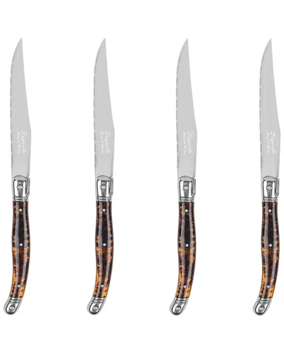FRENCH HOME FRENCH HOME LAGUIOLE CONNOISSEUR 4PC STEAK KNIFE SET