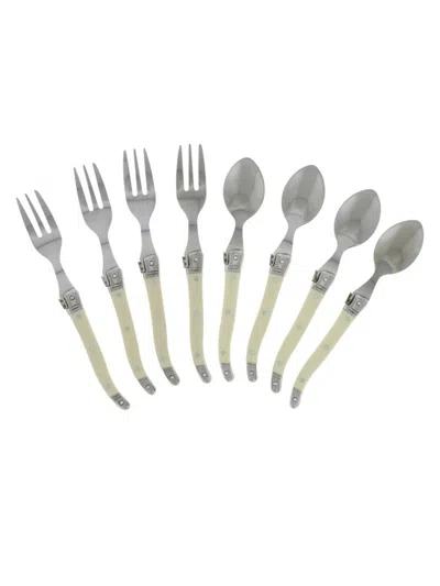 French Home Laguiole Eight-piece Spoons & Forks Set In Neutral