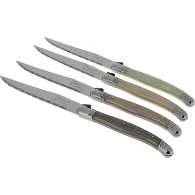 French Home Laguiole Neutral Tones Steak Knives In Multi Color