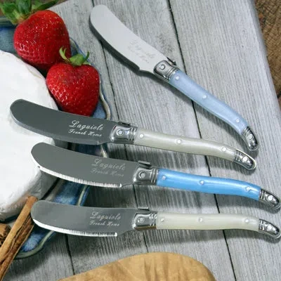 French Home Laguiole Spreaders, 8-piece Set In Blue,gray,silver